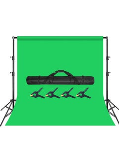 طقم حامل خلفية للتصوير الفوتوغرافي، حامل دعم 2.6 * 3 متر مع خلفية شاشة خضراء 3 * 2 متر وحقيبة حمل لتصوير المنتجات الشخصية