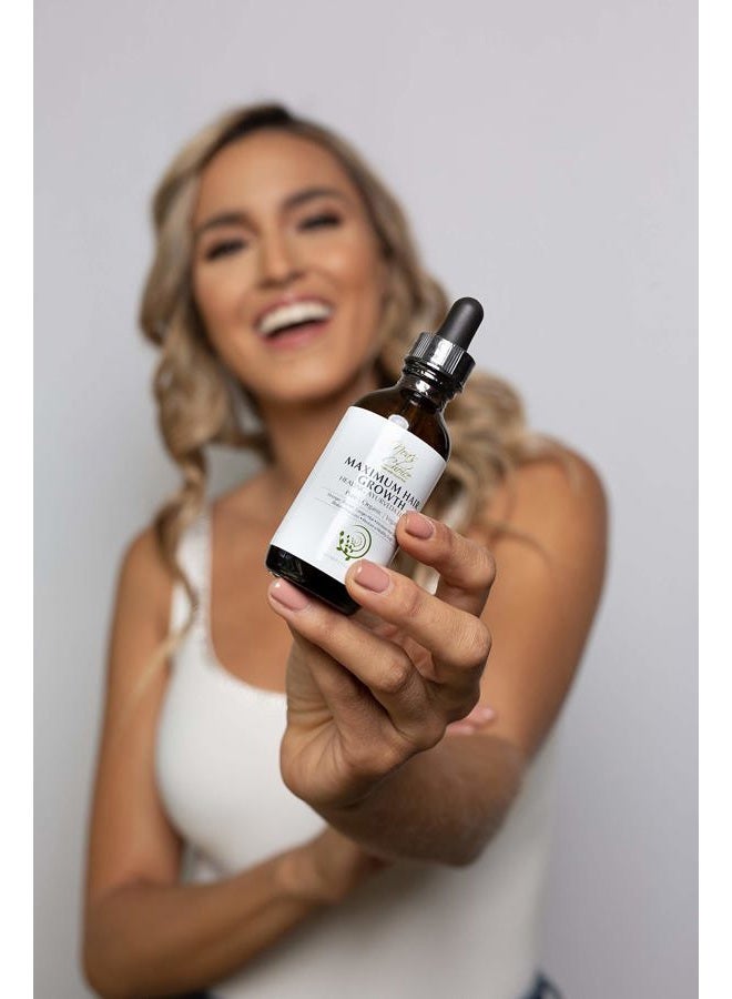 Maximum Slim Noa's Choice ORGANIC Ayurvedic Hair Growth Formula for FULLER, Longer, Thicker, Healthier Hair. Revive your Hair and Scalp TODAY! Best Treatment for Hair Loss & Thinning Hair 2.1 oz - Image 2