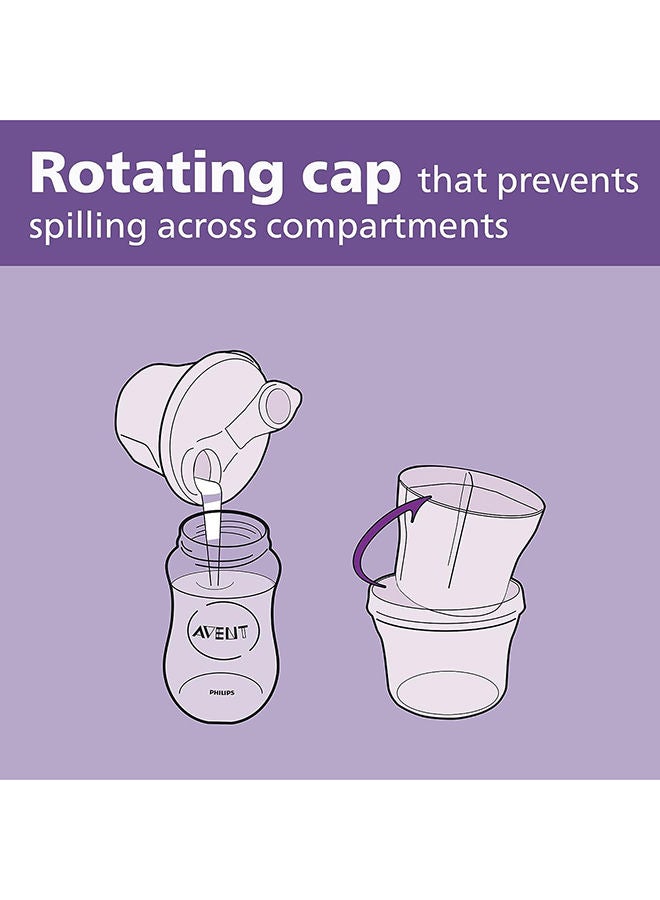 Philips Avent Powder Formula Dispenser And Snack Cup  Grey - Image 5