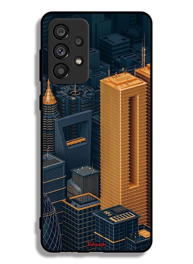 Tolwak Samsung Galaxy A73 5G Protective Case Cover Buildings Art - Image 1