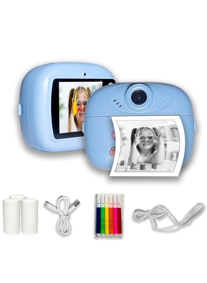 Kids Instant Print Camera with Built-in Printer & HD Video, Digital Toy Camera with Roll Paper - Image 4