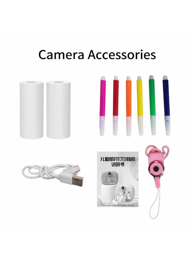 Kids Instant Print Camera with Built-in Printer & HD Video, Digital Toy Camera with Roll Paper - Image 3