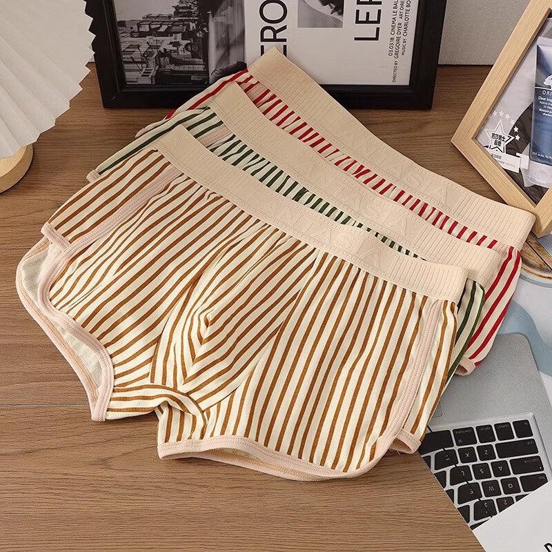 JD Jing Zao XUEXIMAN Men's Underwear, Fashionable Striped, 2026 Spring And Summer New Style, Loose-Fitting, Antibacterial, Comfortable, Breathable, Athletic Boxers, XL - Image 3