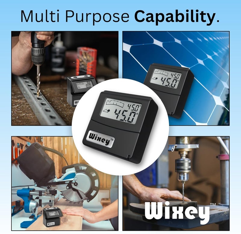 Wixey WR365 Digital Angle Gauge with Level and Flip-Up Display - Image 5