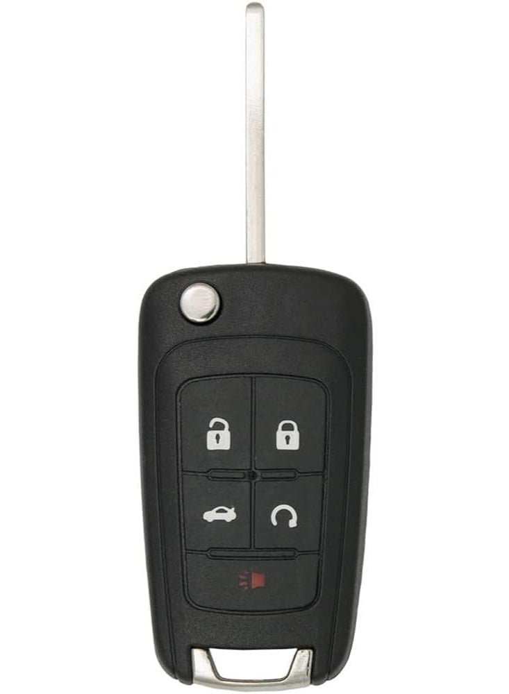 5 Buttons Replacement Entry Keyless Remote Control Key Fob Shell Case Fit for GMC Chevrolet Camaro Cruze Equinox Malibu Impala Flip Key Cover - Image 2