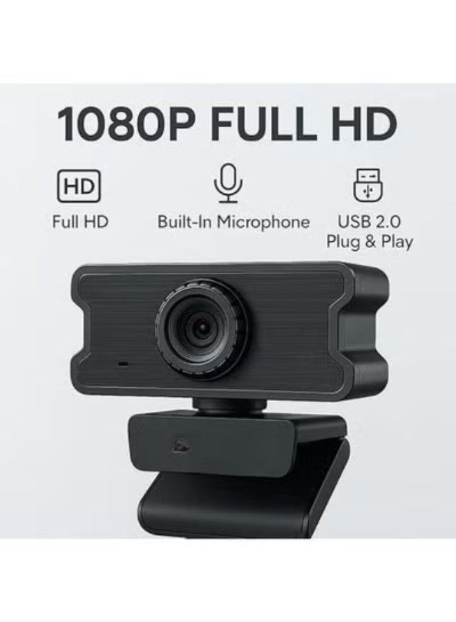 1080P HD Webcam with Digital Microphone – Manual Focus & Auto Color Correction – USB Connection – PC-W10 - Image 3