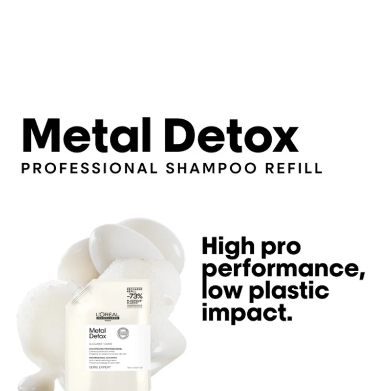 لوريال بروفيسيونال لوريال بروفيسيونيل شامبو ميتال ديتوكس عبوة إعادة تعبئة، 500 مل