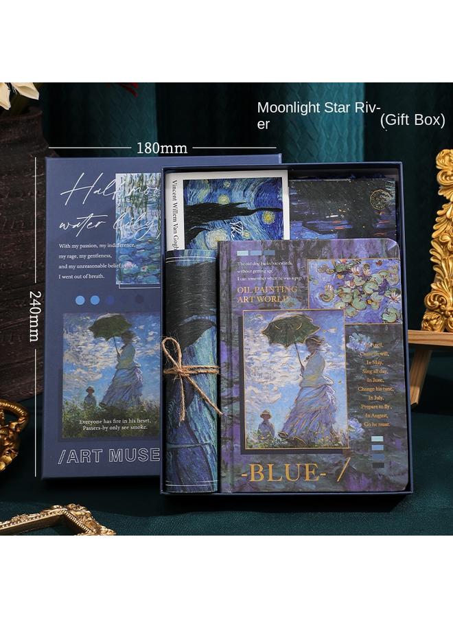 Bluejw Vintage Hollow Hand Ledger Suit Gift Box High Beauty Notebook Stationery Girl Cute Hand Ledger Girl Day - Image 1