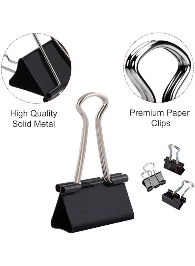 Bulldog Clips - 10 Pcs - Heavy Duty Binder Clamps & Paper Grips - Durable Document Organizer for Office, School, and Kitchen Use - Image 4