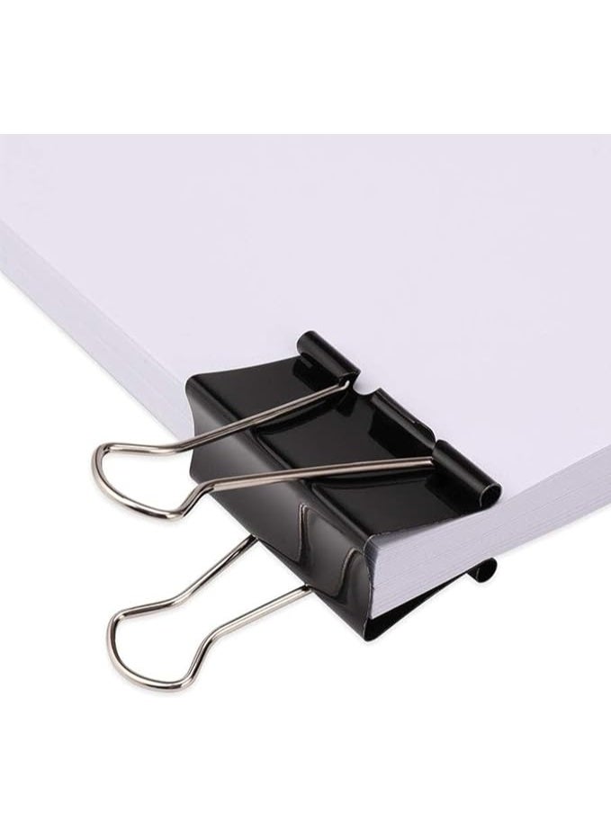 Bulldog Clips - 10 Pcs - Heavy Duty Binder Clamps & Paper Grips - Durable Document Organizer for Office, School, and Kitchen Use - Image 2