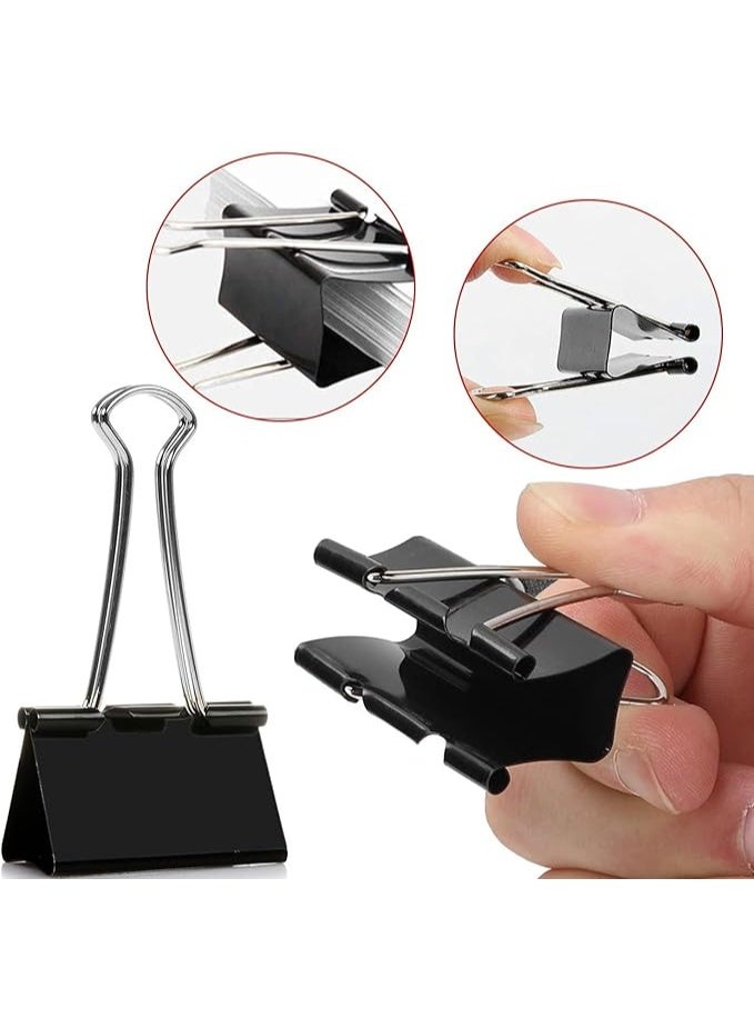 Bulldog Clips - 10 Pcs - Heavy Duty Binder Clamps & Paper Grips - Durable Document Organizer for Office, School, and Kitchen Use - Image 5