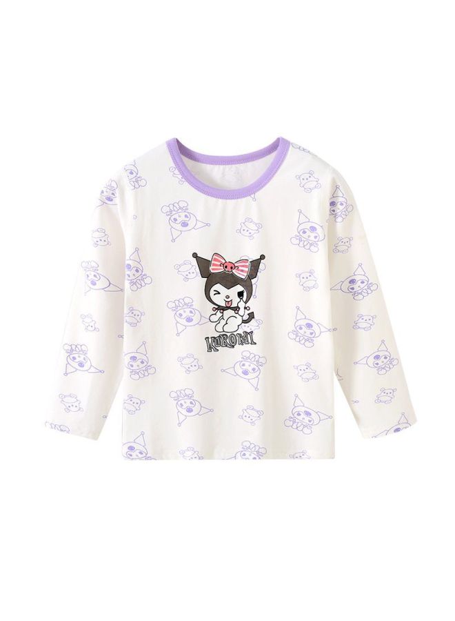 New Children's Top Girl's Spring And Autumn Base Shirt De Velvet Girl's Warm Autumn Outer Wear Baby's Home Clothes