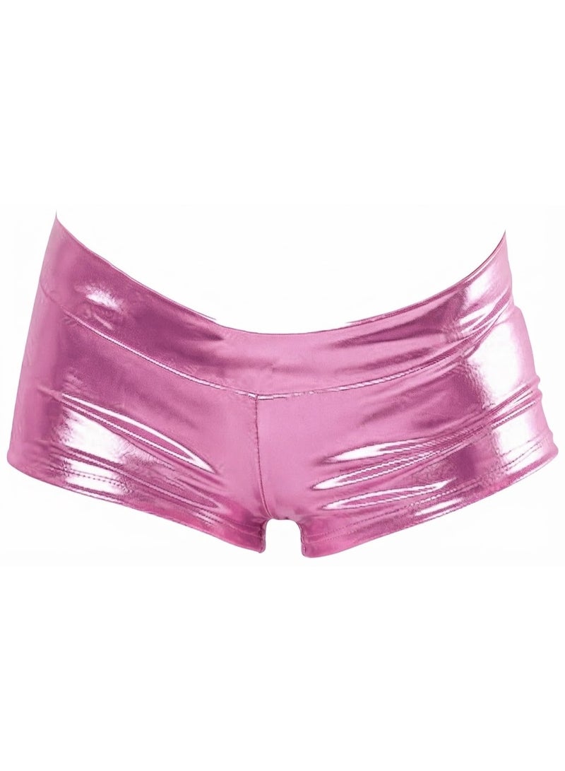 Women's Disco Leather Hot Shorts
