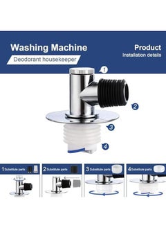 Excefore Magnetic Drain Tube Hose Seal Odor Proof Valve Deodorant Silicone Plug Drain Catcher Connector Tee Joint Only Suitable For Washing Machine  - Image 4