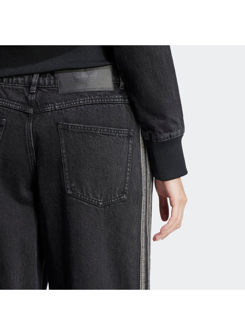 اديداس اوريجينالز بنطلون اديكولور جينز بثلاث خطوط رياضية - Image 4