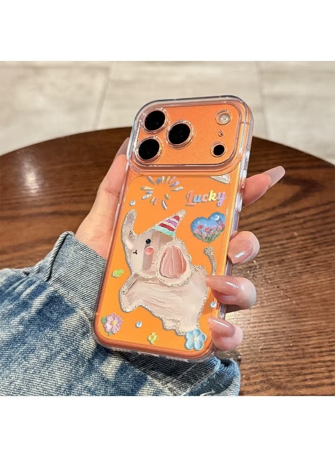 iPhone 17 Pro Max Case, Cover oil Cute Animal with Camera Protector Women Girl IPhone Covers Anti-Yellow & Anti-Scratch, Ultra Slim, for iPhone 17 Pro Max Accessories ( Clear ) - Image 4