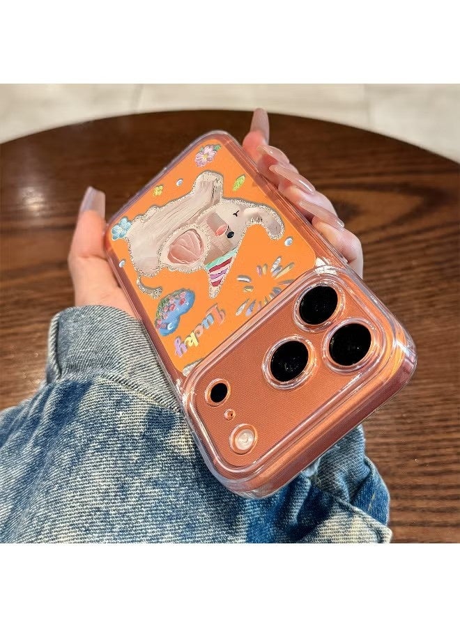 iPhone 17 Pro Max Case, Cover oil Cute Animal with Camera Protector Women Girl IPhone Covers Anti-Yellow & Anti-Scratch, Ultra Slim, for iPhone 17 Pro Max Accessories ( Clear ) - Image 5