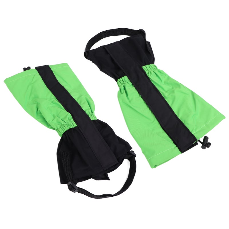 Children's Waterproof Leg Covers: Green Adjustable Webbing - Abrasion Resistant Protective Leg Covers for Outdoor Cold Wet Weather Use - Image 5