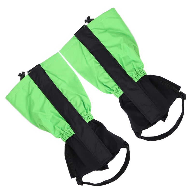 Children's Waterproof Leg Covers: Green Adjustable Webbing - Abrasion Resistant Protective Leg Covers for Outdoor Cold Wet Weather Use - Image 3