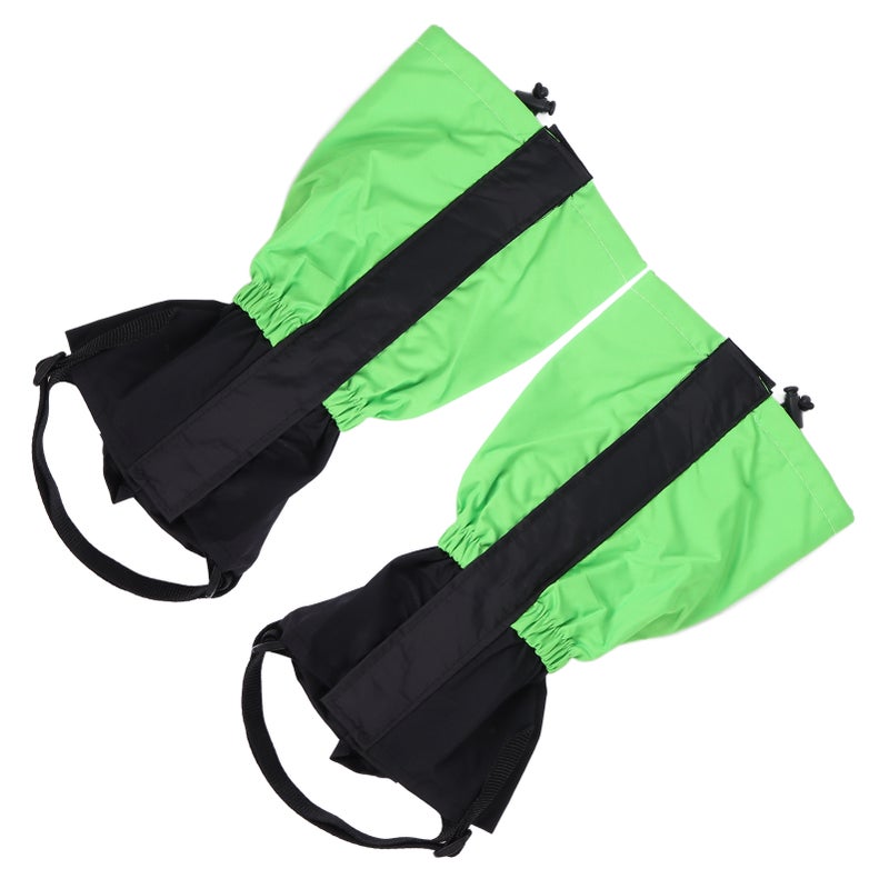Children's Waterproof Leg Covers: Green Adjustable Webbing - Abrasion Resistant Protective Leg Covers for Outdoor Cold Wet Weather Use - Image 2