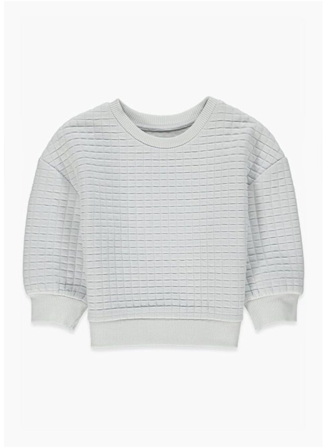 Matalan Boys Quilted Crew Neck Jumper 