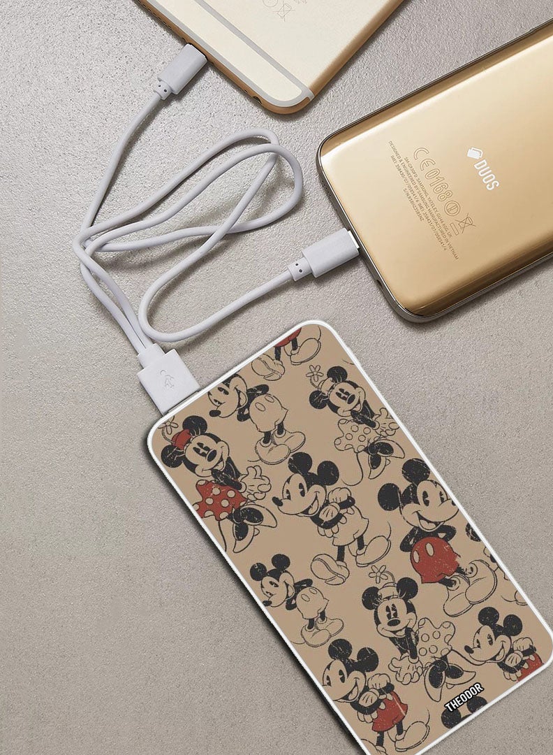 Theodor 10,000 mAh Super Fast Charging Ultra Compact Power Bank with Quick Charge & Power Delivery, Portable Charger For iPhone and Android Mickey Disney - Image 2