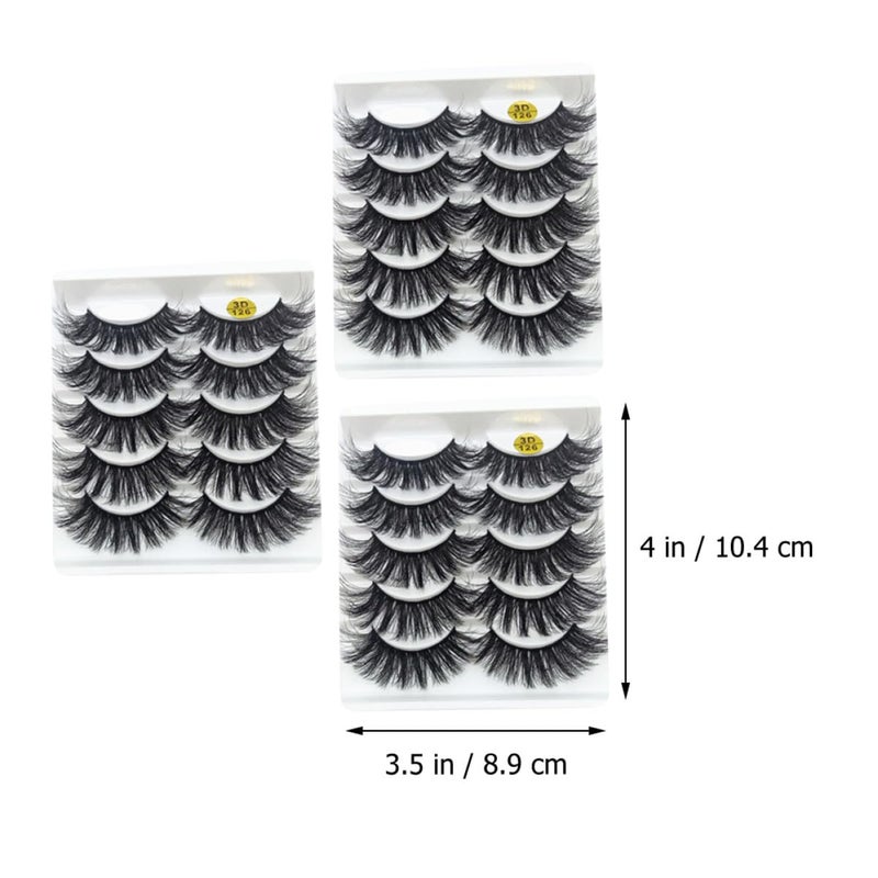 15 Pairs 3d False Eyelashes Volume Long Natural Realistic Fake Lashes for Women Makeup Beauty Cosmetic Use - Image 2