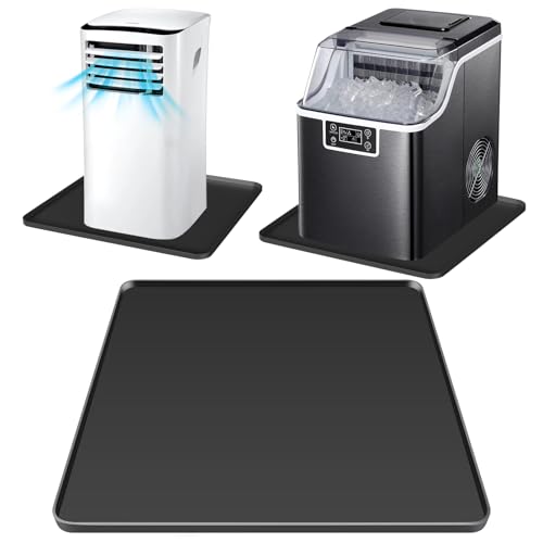 WUDIALIEN Portable Air Conditioner Silicone Mat Ice Maker Mat Black 20 x 20
