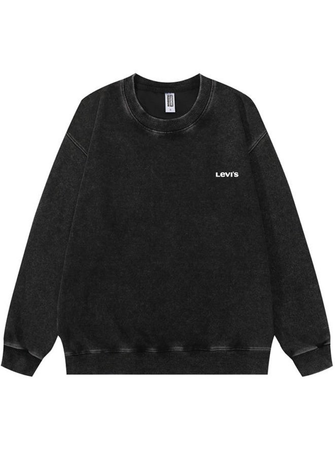Levi's Men's and women's long-sleeved sweater with loose off-shoulder round neck - Image 3