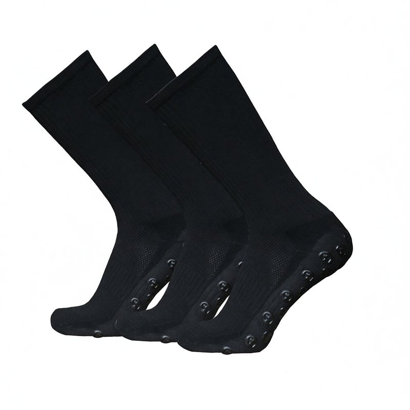 Mountaineering Socks Black - Highly Elastic Soft Wicking Anti-slip Athletic Socks for Outdoor Mountaineering Athletic Activities - Image 1