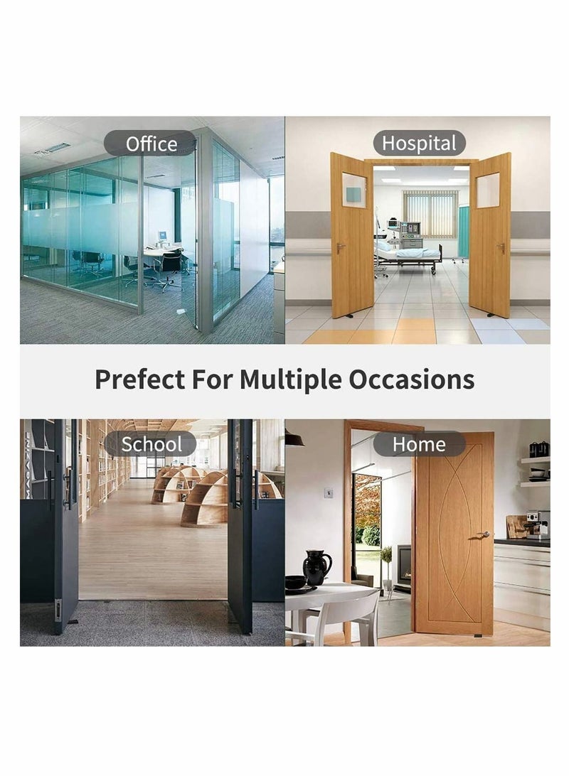 Excefore Door Stopper 5 Pack Rubber Door Stopper Anti-Slip Removable Door Wedge Door Stopper for Home School Hospital Heavy Duty Security Door Stopper, Non-Scratching Door Stop(Transparent and Black)  - Image 5