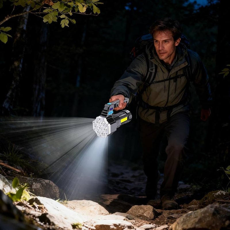 Rechargeable LED Flashlight Waterproof Torch USB Camping Light 4 Modes Compact Outdoor Gear - Image 5