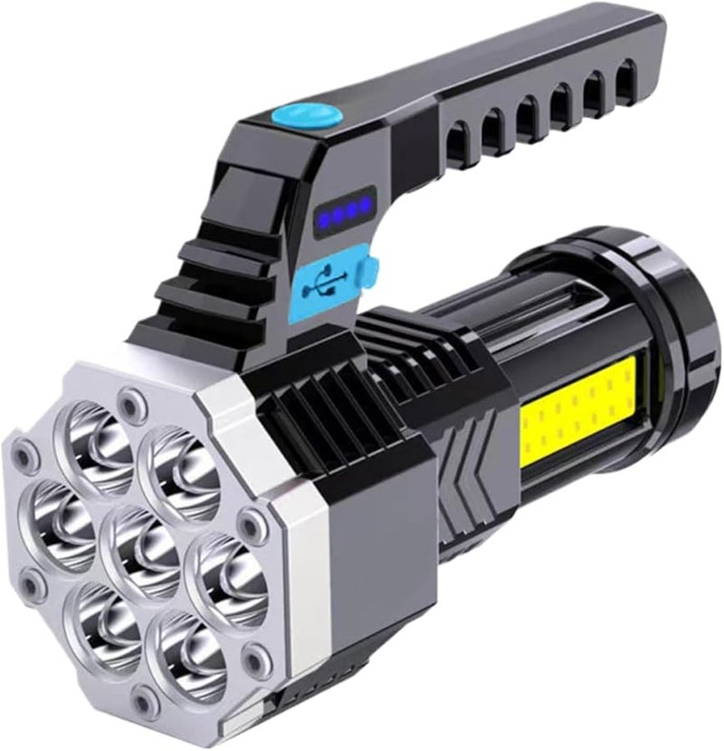 Rechargeable LED Flashlight Waterproof Torch USB Camping Light 4 Modes Compact Outdoor Gear - Image 2