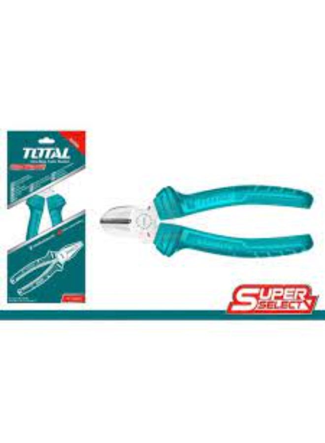 TOTAL Diagonal Cutting Pliers 160 mm (6") – THT130612 Heavy-Duty Side Cutters for Electrical Work, Wires, Cables & DIY Projects - Image 2