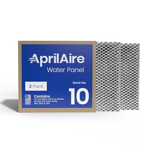 AprilAire 10 Water Panel Humidifier Filter Replacement for AprilAire Whole-House Humidifier Models 110, 220, 500, 500A, 500M, 550, 550A, 558 (Pack of 2) - Image 1