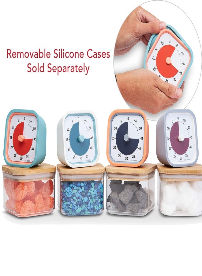 تايم تايمر مؤقت منزلي معدل - مؤقت مرئي للأطفال لمدة 60 دقيقة - إصدار منزلي - لأدوات الدراسة المنزلية، مؤقت لمكتب الأطفال، مكتب العمل والاجتماعات مع تشغيل صامت (برتقالي دريمسكل) - Image 5