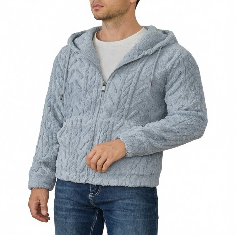 Men's Casual Hooded Sweatshirt Outdoor Jacket - Image 2