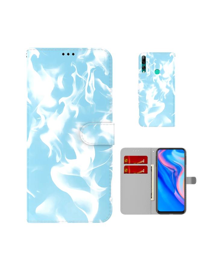 Green Tiger Case For Huawei P smart Z / Y9 Prime 2019 Cloud Fog Pattern Horizontal Flip Leather Case with Holder & Card Slot & Wallet - Image 1