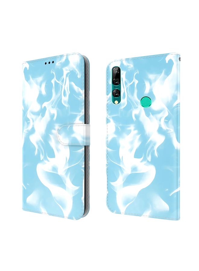 Green Tiger Case For Huawei P smart Z / Y9 Prime 2019 Cloud Fog Pattern Horizontal Flip Leather Case with Holder & Card Slot & Wallet - Image 2