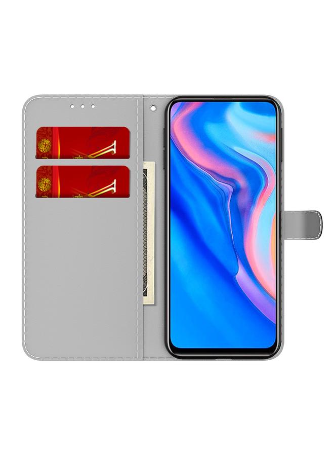 Green Tiger Case For Huawei P smart Z / Y9 Prime 2019 Cloud Fog Pattern Horizontal Flip Leather Case with Holder & Card Slot & Wallet - Image 4