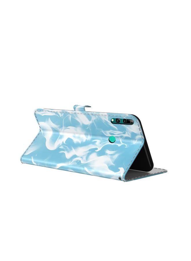 Green Tiger Case For Huawei P smart Z / Y9 Prime 2019 Cloud Fog Pattern Horizontal Flip Leather Case with Holder & Card Slot & Wallet - Image 3