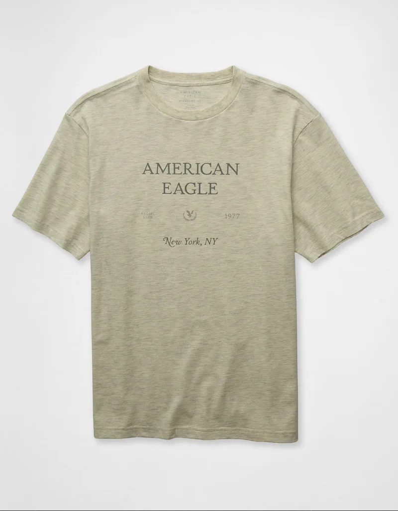 American Eagle  AE Logo Graphic T-Shirt for Men | Best Price UAE