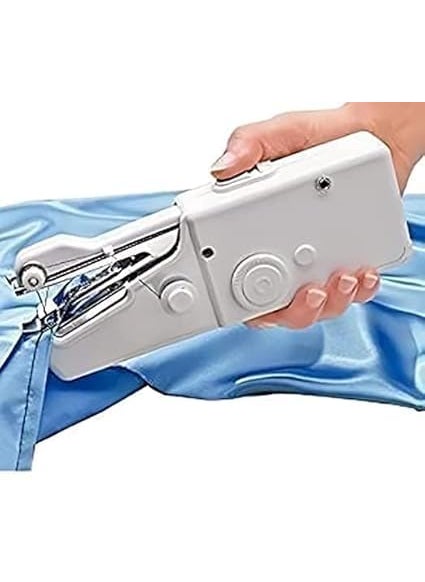 Generic KU STAR Portable Mini Electric Sewing Machine Handy Cordless Handheld Stitch for Home Tailoring White  - Image 5