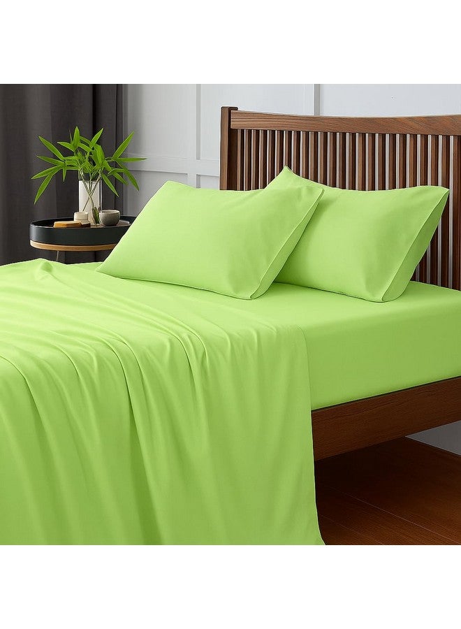 Bhoomi Impex Bedsheets for Double Bed - Microfiber Plain Double Size Sage Solid Bed Sheet Include Pillow Cover, Ultra Soft | for Home, Hotel, Villa, Resort and Guest House_Sage Solid - Image 2