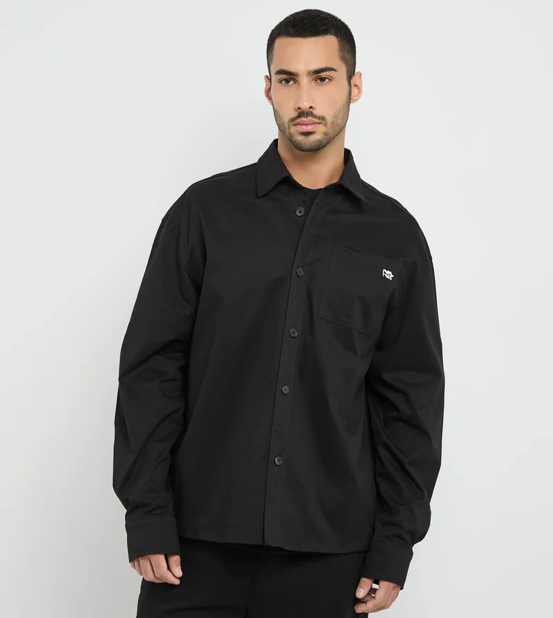 إف5 Men's F5 Long Sleeve Twill Shirt