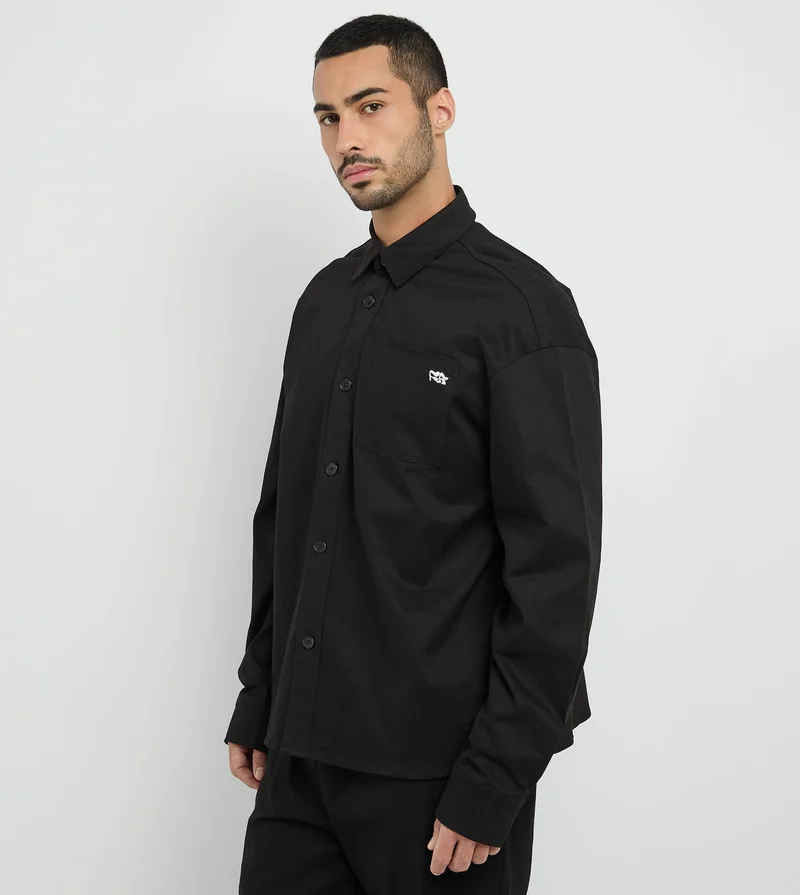 إف5 Men's F5 Long Sleeve Twill Shirt