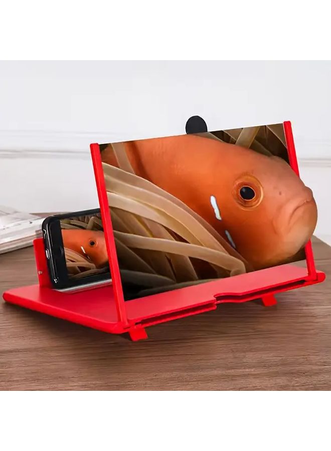 White Phone Screen Magnifier Stand Hands Free Foldable Portable Tablet Adapter - Image 4