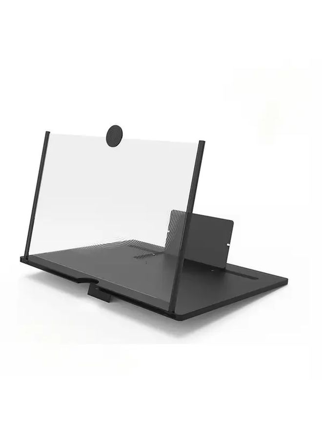White Phone Screen Magnifier Stand Hands Free Foldable Portable Tablet Adapter - Image 5
