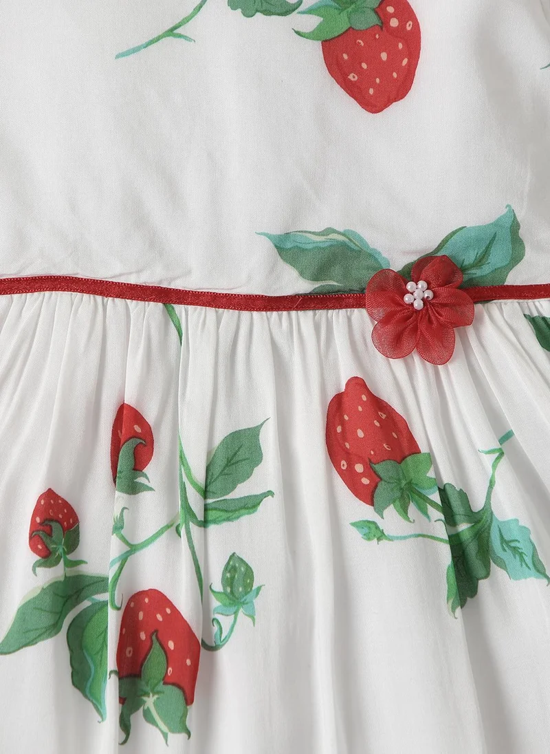 نوتيناتي Strawberry Print Dress