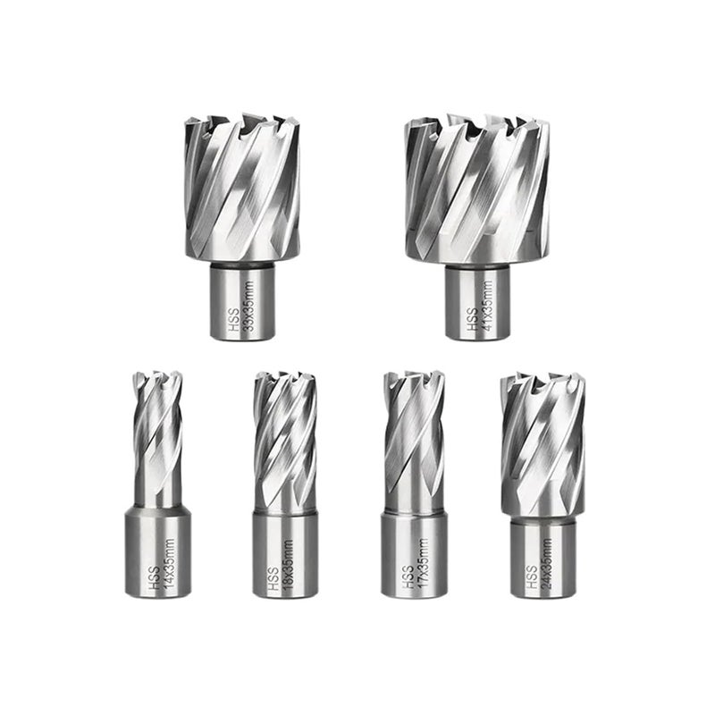 29x35mm HSS Annular Cutter Core Drill Bit Hollow Drill For Metal 19mm Weldon Shank - Image 2